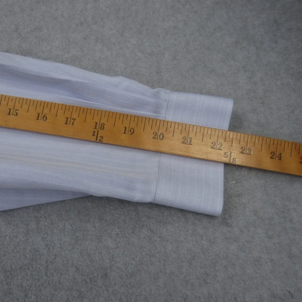 VALENTINO CHRISTY Paris Dress Shirt Mens 100 US Large Blue Button‎ Up LS - Picture 15 of 16